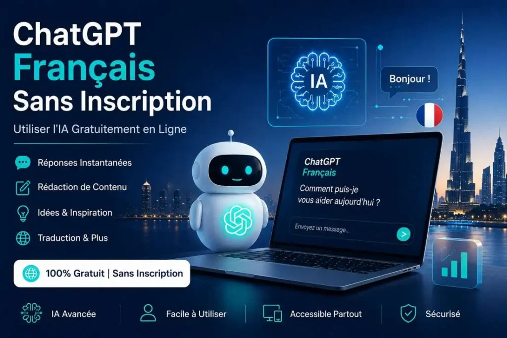 ChatGPT Français sans inscription utilisé gratuitement en ligne