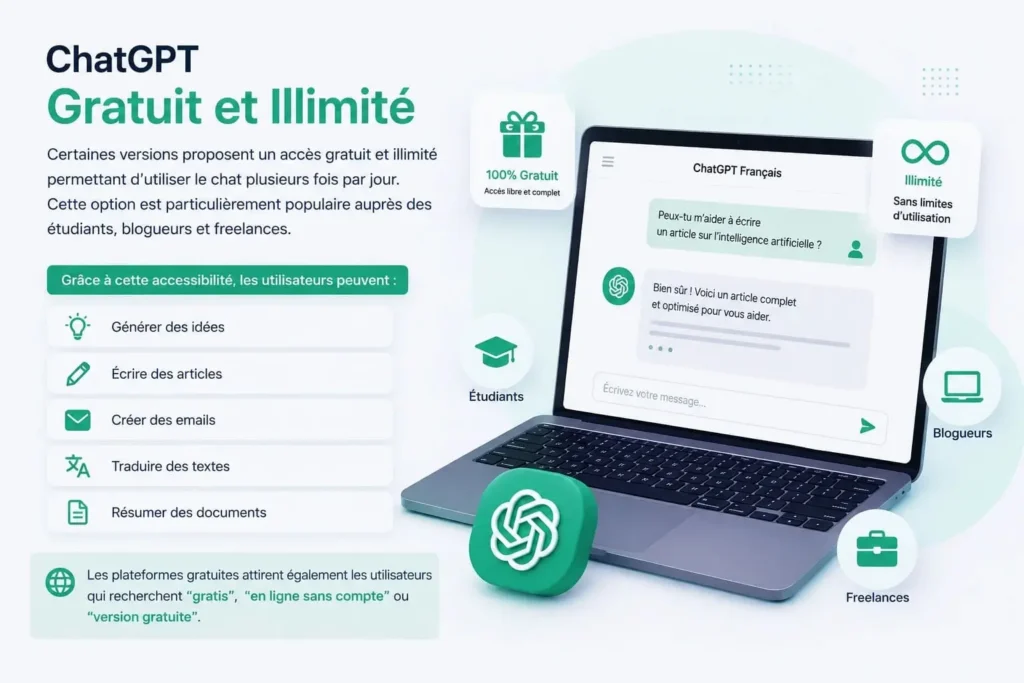 ChatGPT Gratuit et Illimité